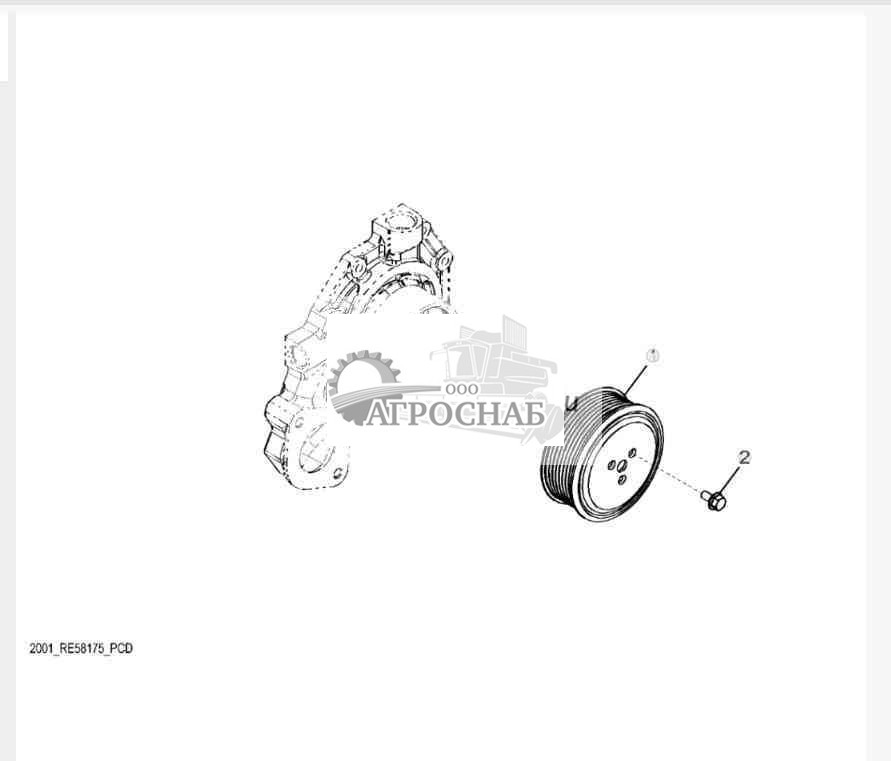 2001 Шкив водяного насоса 